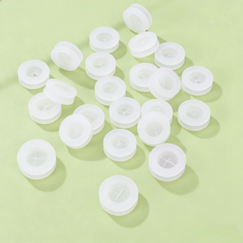 Silicone Straw Hole Plugs, 20pcs Straw Hole Grommets with Straw