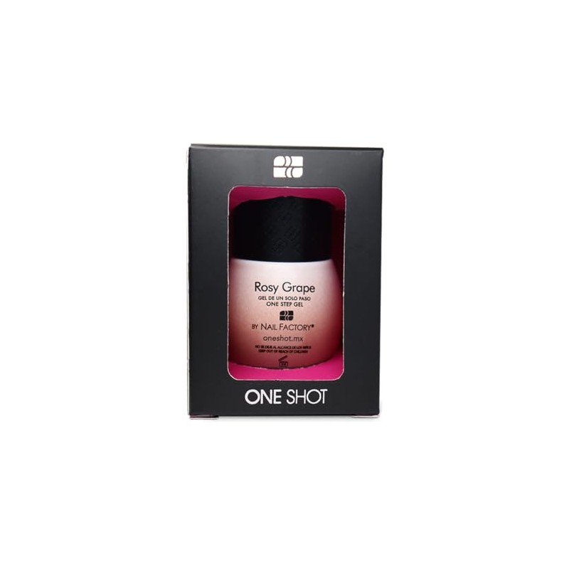 One Shot Sheer Gel Semipermanente Traslucido para uñas Tono Rosy