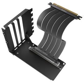 Antec Vertical GPU Bracket, PCI-E 4.0 x16 High Speed Flexible Extender Card Extension Port 90 Degree Adapter 200mm (only Support Full-Break PCIE Expansion Slot ATX Case)