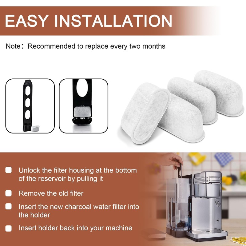 7313285779 Coffee Filter Replacement for Delonghi Espresso Machine - Activated