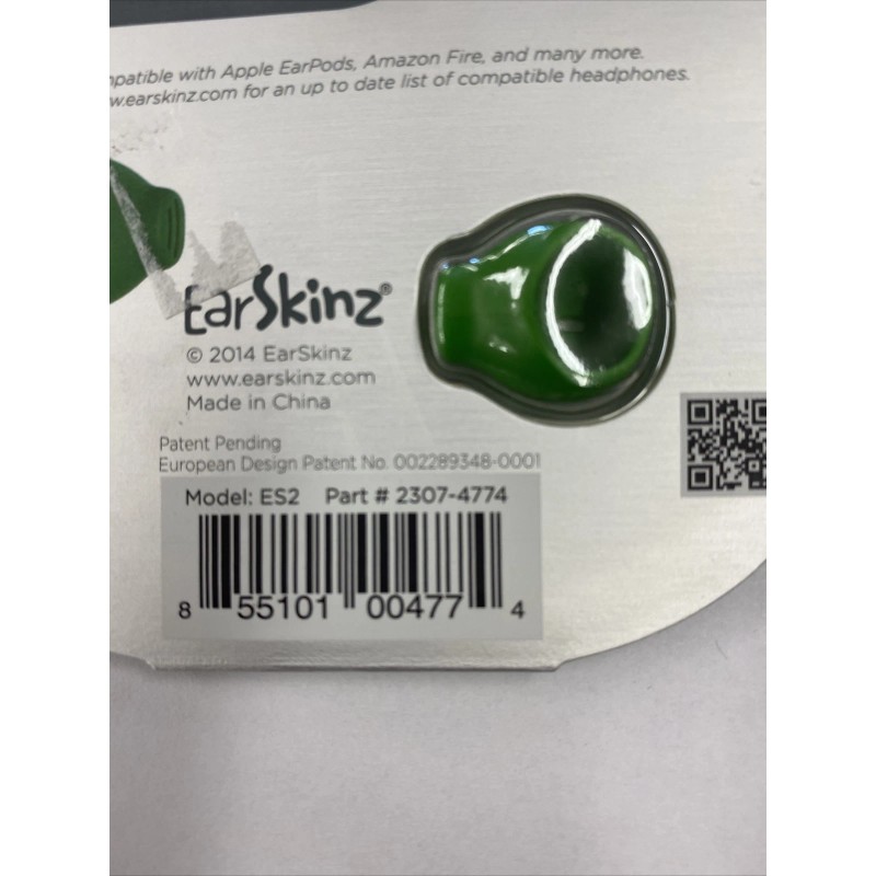 EarSkinz 2 pair EarSkinz Ear Covers (ES2) Designed for Apple