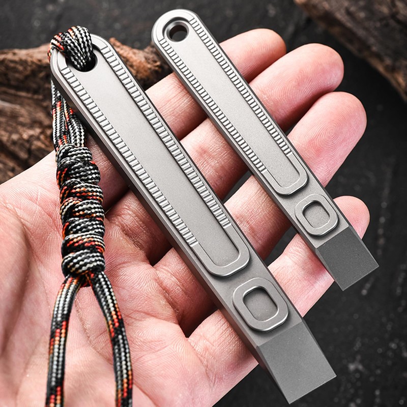 Hamans EDC Pry Bar Titanium Prybar Mini Multi Tool Titanium
