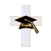 Graduation Cross Lapel Pin, Inspirational Gifts for 2024 Graduates, Grad