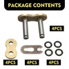 Shakas 4 PCS 520HV 520 Chain Master Link, Shock Hole