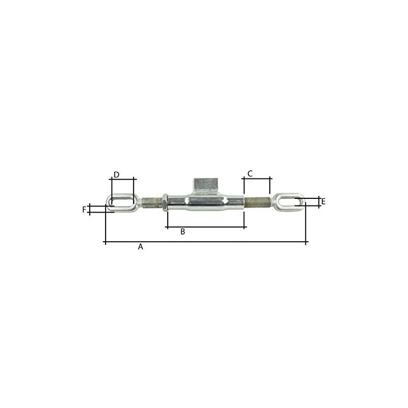Tractor Tug Turnbuckle for Lower Link M22 x 2.5 x
