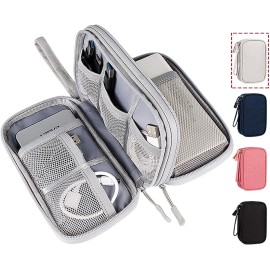 Caoodkdk Electronic Organizer Bag, Waterproof Portable Electronic Organizer Travel Acc...
