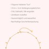 day.berlin Halskette Sun in Gold 18k vergoldet, 37+5cm variable Länge
