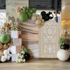White Beige Arch Backdrop for Baby Shower Mexican Talavera Wedding
