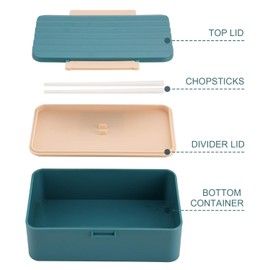 RANLOVE Bento Box BPA-Free Sealed Bento Box for Men and Women - Microwave and Dishwasher Safe Lunch Container(Pink)