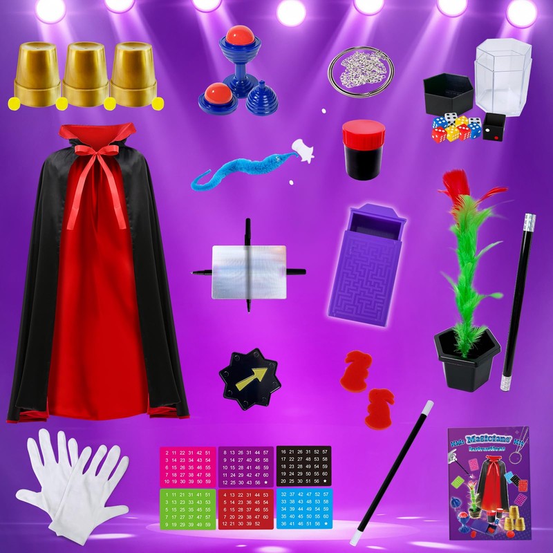 PATIFEED Magic Box Magic Set for Children Aged 6-8 Years,