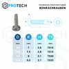 PROTECH Pack of 20 Drilling Screws Shape M Torx 4.8