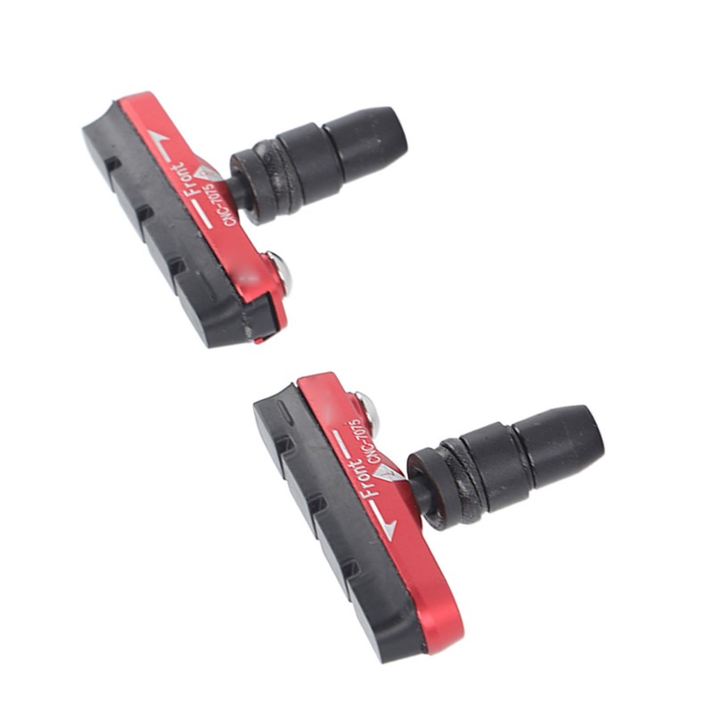 1 Pair Bike Brake Pads Rubber Aluminum Alloy Quiet Mountain