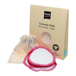 FAIR SQUARED Kosmetik-Pads 7 Stück - Waschbare Abschminkpads aus Fairtrade-Bio-Baumwolle - Zero Waste Alternative zu Wattepads