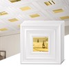 Chejiaye 12 Pack PVC Ceiling Tiles 19.7"x19.7" – Golden Mirror