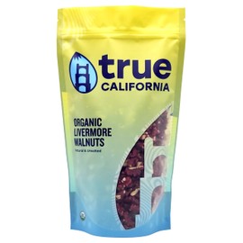 True California Organic Livermore Red Walnuts (1 LB) Raw, Shelled Halves and Pieces - Healthy Snacks, Vegan & Gluten Free - Natural Whole Foods & Pantry Staples