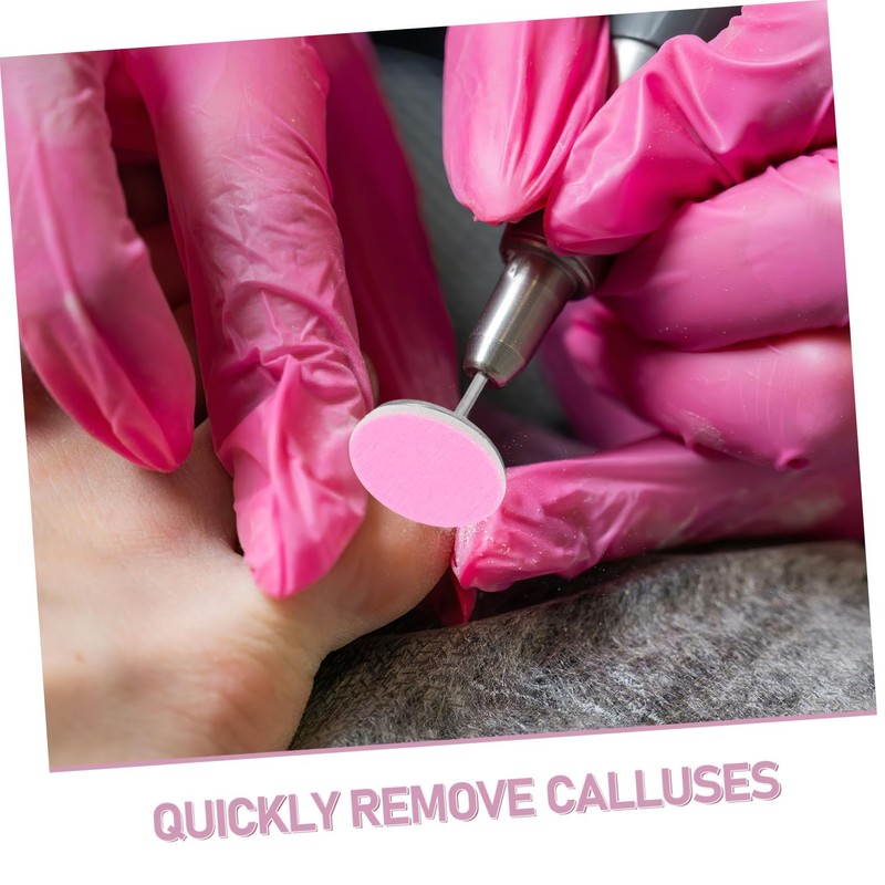 WOONEKY Care Tools 50pcs Nail Sanding Bits Sanding Paper Discs