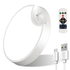 iMounTEK Dimmable PIR Motion Sensor Ceiling Light 3 Lighting Modes Rechargeable Remote