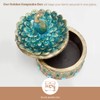 Bits and Pieces Peacock Jewelry Box for Women Small Keepsake