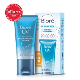 Bioré Skincare – UV Aqua Rich SPF 50, Ultra Strength Pore Strips, Hydrocolloid Pimple Patches, Multi-Pack