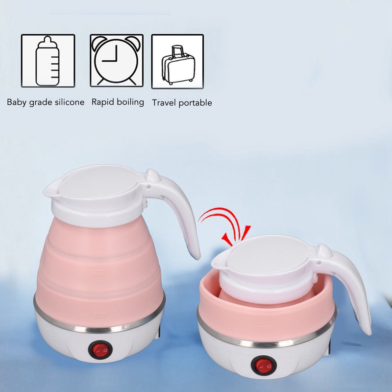 Portable Foldable Electric Kettle Travel Foldable Electric Kettle Collapsible Water