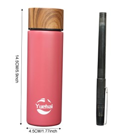 Stainless Steel Water Bottle, Mini Flask 150ML,Coffee Vacuum Small Flasks Small Capacity Portable Travel Drink Water Bottle Insulated Cup (Matte Pink)