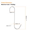 sourcing map 4pcs 7" Meat Hooks 304 Stainless Steel Butcher