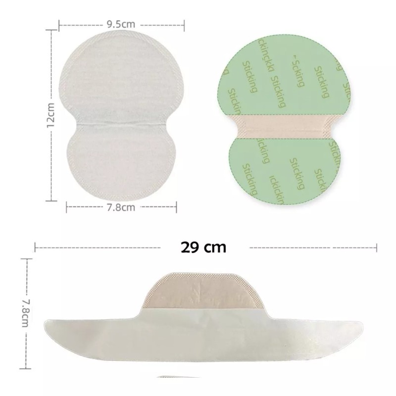 Dolores Parches Sudor Absorbe Almohadillas Axilas Cuello Evita Olor