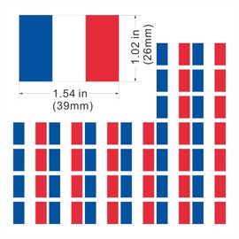 Womaha 30 Sheets France Flag Temporary Tattoos for Kids Adults Fans Fake Face Tattoo Stickers