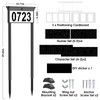 Solar Address Sign, House Numbers for Outside Double Side, 12