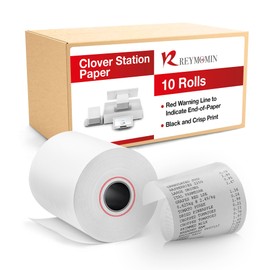 10 Rolls - Clover Station Receipt Paper - 3 1/8" x 230' - BPA Free - Thermal Receipt Paper Rolls for Clover Duo C505 and Clover POS Station Printer P100, P500, P550