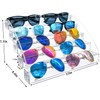 MineSign Sunglasses Organizer Clear Eyeglasses Display Case Sticker Display Tray