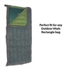 Outdoor Vitals Sleeping Bag Liner (Charcoal, Rectangular/Micro Polyester)