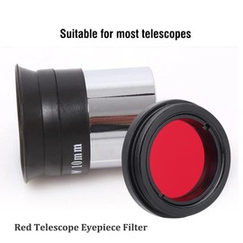 Telescope Eyepiece lens Filter kit, Professional Aluminum alloy Optical Lenses Color filter Set Telescope Accessories for 1.25 Inch / 31.7mm Telescope for Moonlight Planet Sun