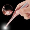 LDE earpick, earplug, ear cleaning, earlobe, earwax removal, post-auricular scavenging, tweezers, earplug, LED Earpick B Purple 2ea