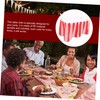 Mikinona Striped Tablecloth Red White Party Table Cover Decorative for