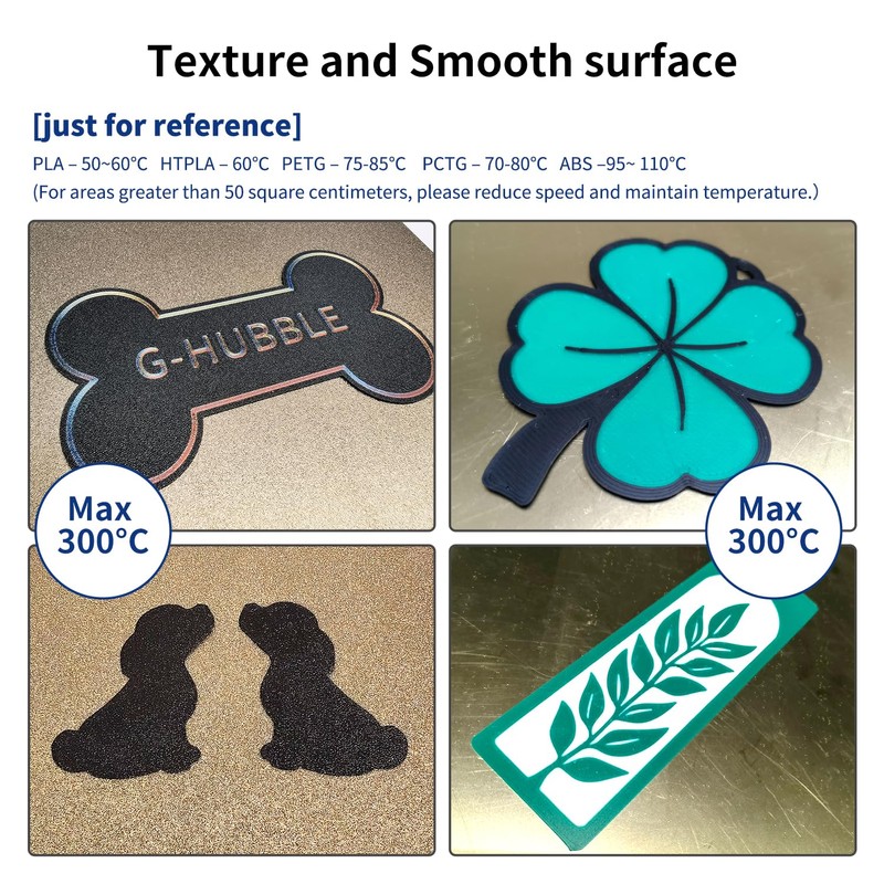 Upgraded 370x370 K2 Plus Build Plate 100% Imported Thicker PEI