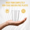 Homeshopa Clear Plastic Tumblers, 8oz Pack of 24 Reusable Unbreakable