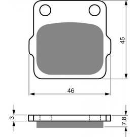 gold fren brake pad for motorcycle honda 150 cr-f r small wheels 2007 to 2017 av new