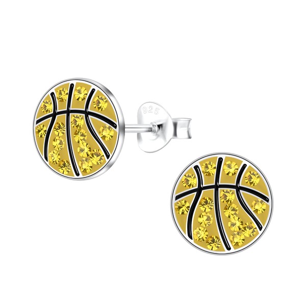 ICYROSE Hypoallergenic Solid 925 Sterling Silver Sports Fan Stud Earrings