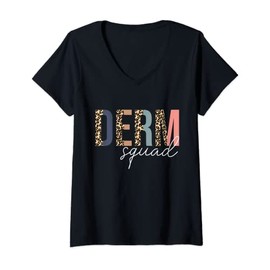 Womens Derm Squad Cosmetic Dermatologist Dermatology V-Neck T-Shirt
