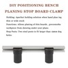 2 x Woodworking Table Workbench Auxiliary Tool Planer Stop Board