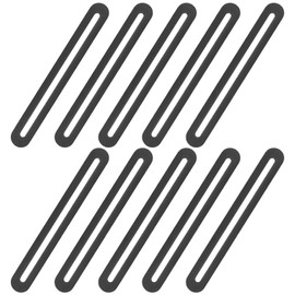 Adjustable Flat Connectors, Pack of 10 Perforated Plates, Metal, Wood Connectors with Slotted Hole, Flat Corner Angle Connection Plates Connector for Repair, Fixing, Furniture, Wood, DIY Projects (155