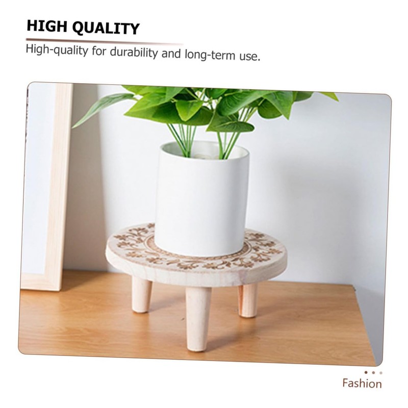 Mipcase 1pc European Style Carved Flowerpot Holder Plant Display Stand