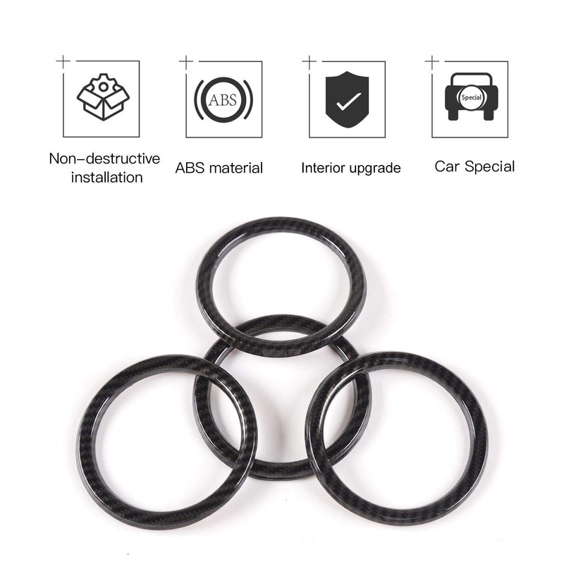 JeCar Interior Trim Kit Dashboard Air Conditioner Vent Ring Interior