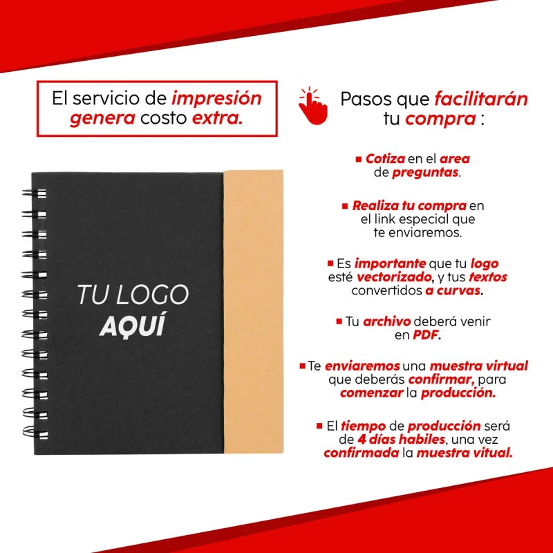 Pack De 2 Libretas Ecólogica De 70 Hojas Con Notas