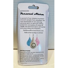 Safesound PERSONAL ALARM by SAFESOUND-  125dB Self Defense Keychain for safety! FREE SHIP!