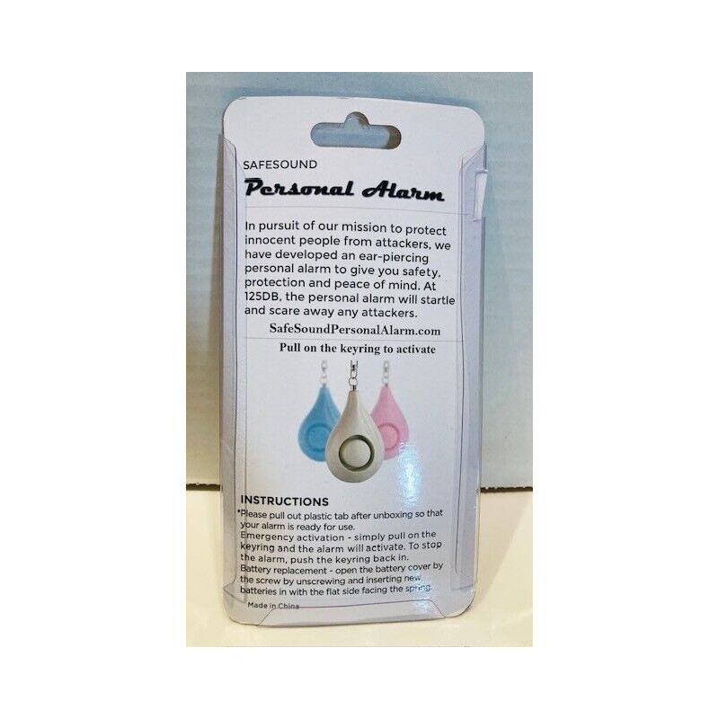 Safesound PERSONAL ALARM by SAFESOUND- 125dB Self Defense Keychain for