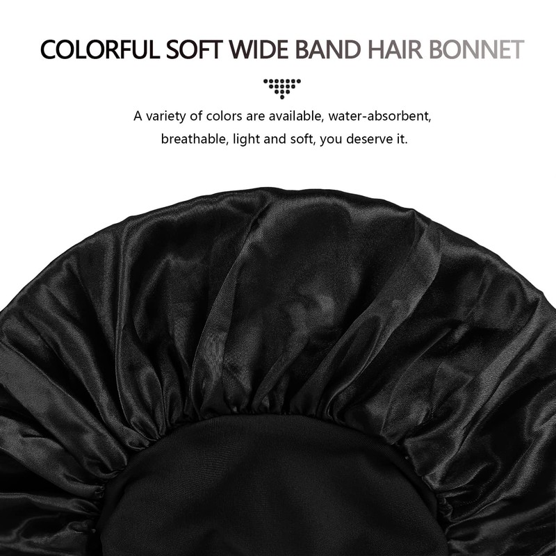 2 Pieces Silk Hat Women Satin Hair Night Soft Satin