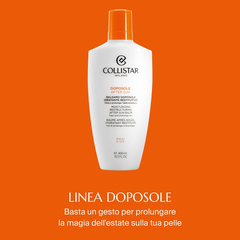 Collistar Balsamo Doposole Idratante Restitutivo, Emulsione ricca, nutriente e restitutiva,