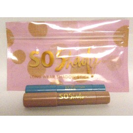 Belle Beauty So Shady Long Wear Shadow Stick Duo Golden and Sky Blue Free Ship